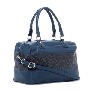 Pink Haley Turquoise Satchel Faux Leather Bag